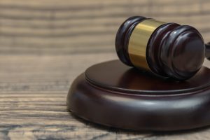 judge gavel on wooden background